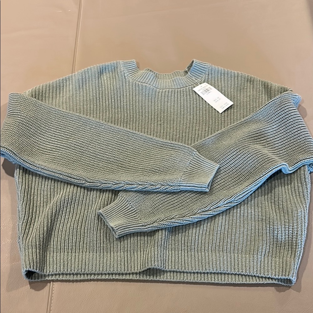 Women’s crop Sage Green Sweater